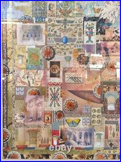 Melanie Boone Huge Original Mixed-media Collage Egyptian Eastern Antiquity Theme