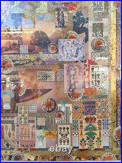 Melanie Boone Huge Original Mixed-media Collage Egyptian Eastern Antiquity Theme