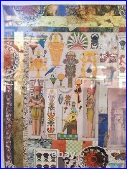 Melanie Boone Huge Original Mixed-media Collage Egyptian Eastern Antiquity Theme