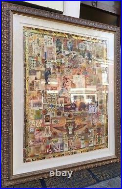 Melanie Boone Huge Original Mixed-media Collage Egyptian Eastern Antiquity Theme