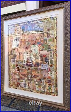 Melanie Boone Huge Original Mixed-media Collage Egyptian Eastern Antiquity Theme