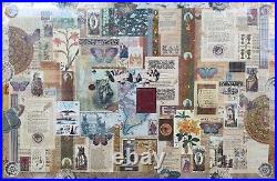 Melanie Boone (usa) Mixed-media Antiquity Theamed Collage, Signed, Gilt Framed