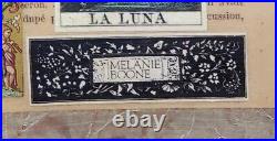 Melanie Boone (usa) Mixed-media Antiquity Theamed Collage, Signed, Gilt Framed