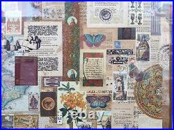 Melanie Boone (usa) Mixed-media Antiquity Theamed Collage, Signed, Gilt Framed