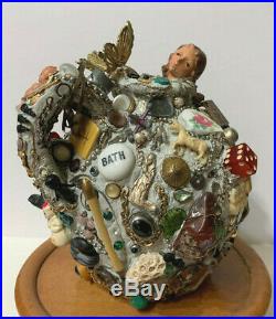 Memory Jug with Antiques as Comtemporary Folk Art
