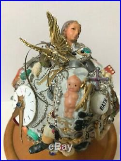 Memory Jug with Antiques as Comtemporary Folk Art