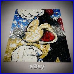 Mickey Picture 8000pcs We Turn your photo into Lego paint hand made ART portrait