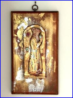 Mildred Nungester Wolfe Triptych The Epiphany Ceramic & Mixed Media Art