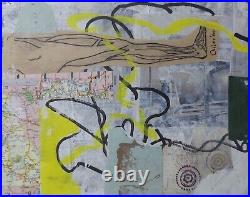 Mixed Media Art Collage The Leg