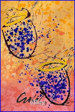 Mixed Media Basket Painting (Serigraph & Acrylic), Limited Edition, Dale Chihuly