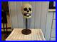 Mixed Media Skull On Stand (Reduced)