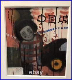 Modern British School Professional Work China Town Contemporary Mixed Media