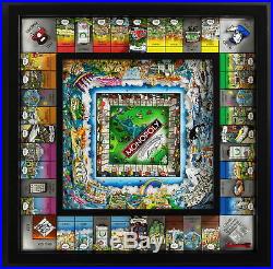 Monopoly World Edition from Artist Charles Fazzino by WS Game Company Framed Art