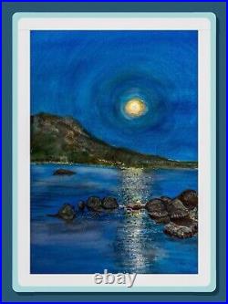 Moonlight, Still Waters Original Painting