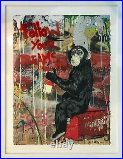 Mr. Brainwash Mixed Media Original on Paper with Certificate of Authenticity