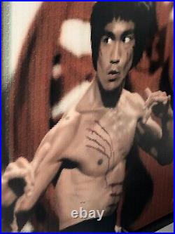 NICK HOLDSWORTH'Bruce Lee' Original Mixed Media On Board Large