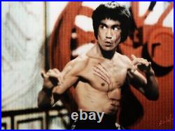 NICK HOLDSWORTH'Bruce Lee' Original Mixed Media On Board Large
