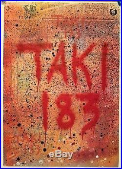 NYC GRAFFITI Legend TAKI 183 Tagged ORIG SUBWAY MAP URBAN STREET ART M/M OOAK