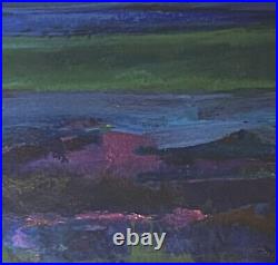Nancy sexton abstract landscape evening walk signed