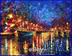 Night Sea Limited Edition Mixed Media/Giclee on Canvas by Leonid Afremov