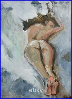 Nude and Light X2 Original Mixed Media Painting on Canvas