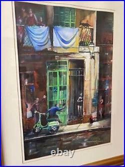 ORIGINAL Painting by Glaswegian Artist Daniel Cambell (b. 1951). Framed & Glazed