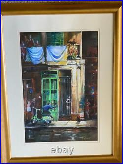 ORIGINAL Painting by Glaswegian Artist Daniel Cambell (b. 1951). Framed & Glazed