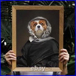 Old Dress Royal Pet Portrait Digital Portrait Art Funny Dog Cat Regal Pet Loss