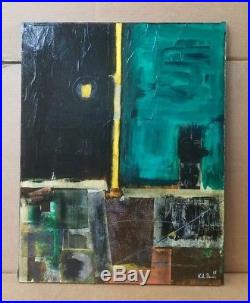 Original Abstract Mixed Media Minimal Recycled Painting by K. A. Davis Art