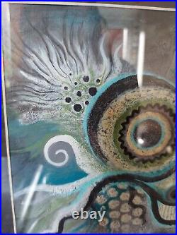 Original Abstract Recycled Mixed Media Painting By Alison M Williams