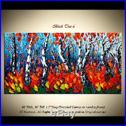 Original Abstract modern Paintings Red Oil Paintings Landscape Art Gallery