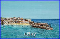 Original Art Over the Rooftops St Ives Cornwall Cornish painting