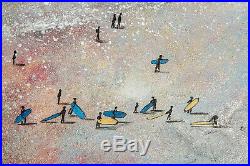 Original Art South Fistral Surf School Newquay Cornwall art gift painting