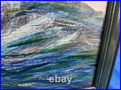 Original Framed Abstract Mixed Media Art Painting Gentle Flow Kearns