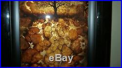 Original Kerry Darlington Mixed Media Painting Golden Glow Tree