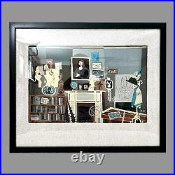 Original Mixed Media Framed Artwork 14x17