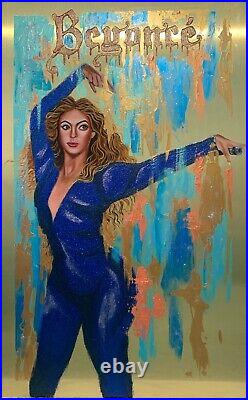 Original Mixed Media Painting On Dibond Panel -Beyoncé