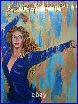 Original Mixed Media Painting On Dibond Panel -Beyoncé