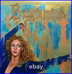 Original Mixed Media Painting On Dibond Panel -Beyoncé