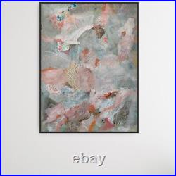 Original /Painting /Arcylic/abstract Art/ Neutral Landscape/collage/ Signed