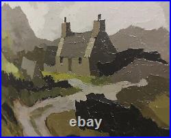 Original Welsh Landscape Painting by Al Hudson, Kyffin Williams Influence