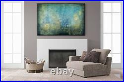 Original abstract acrylic painting on canvas. Extra large canvas. 59 x 39'