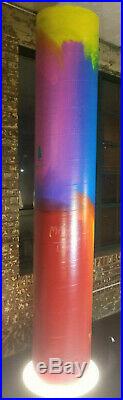 PETER MAX Mixed Media HUGE Acrylic on Sonotube Sculpture Painting (1988, Orig.)