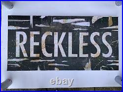 PETESTREET Signed Large Original Multi Media Canvas RECKLESS. Banksy Faile Obey