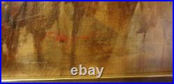 PRAYAT PONGDAM 1934-2014 large original signed mixed media oil painting Thailand