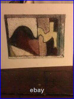 Painting on Canvas Original Abstract Signed Unframed Mixed Media