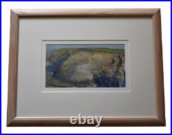 Paul Lewin Original Mixed Media Painting Basset's Cove Cornwall Cornish Art