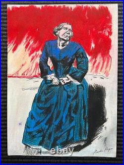 Paula Rego Drawing on paper (Handmade) signed and stamped mixed media