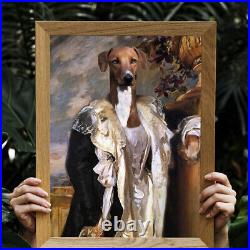Personalized Old Painting Regal Pet Portrait Digital Portrait Art Funny Dog Cat