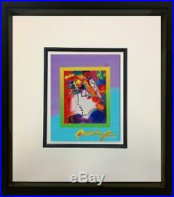 Peter Max, Blushing Beauty on Blends 2007 #2239 (Framed Original Painting)
